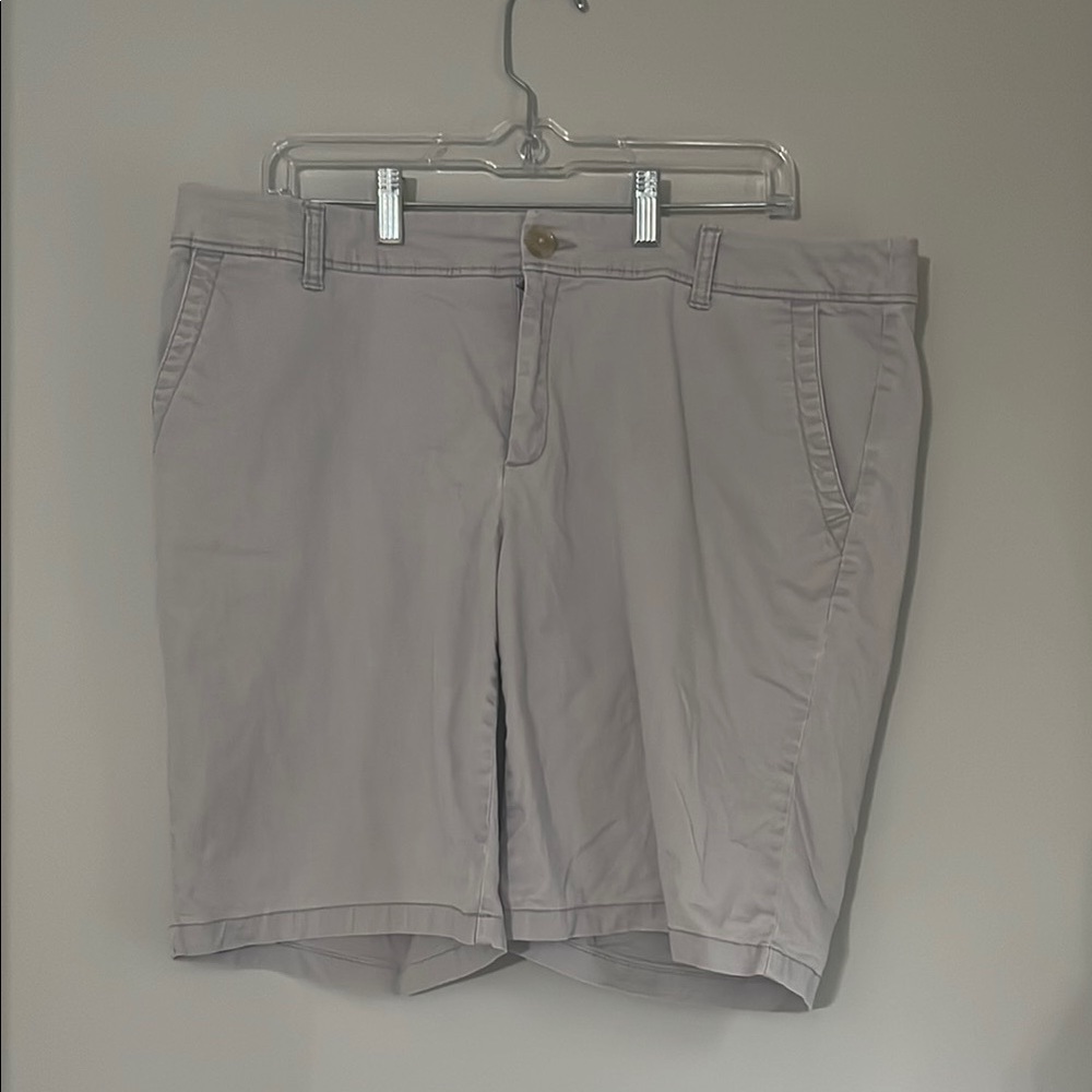 Liz Claiborne Gray Bermuda Shorts